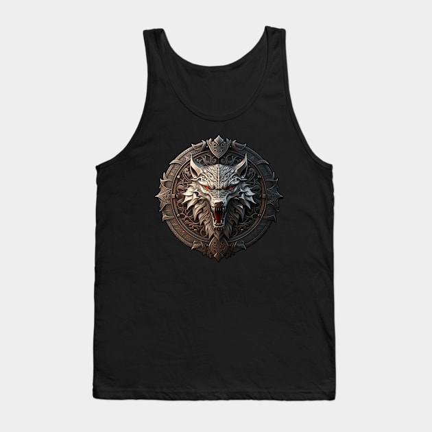 School of the Wolf medallion Tank Top by MaxDeSanje 